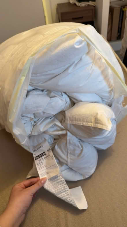 Photo of free IKEA duvet and pillow covers (The Exchange LS12) #1