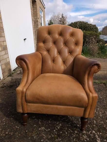 Photo of free Leather armchair (Woodbridge IP12) #1