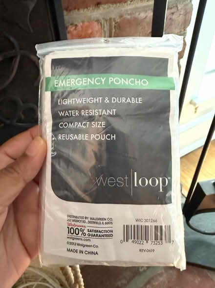Photo of free Emergency poncho (Near Lincoln Park) #1