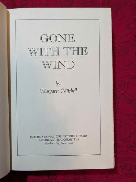 Photo of free Book: Gone with the Wind (W section, Bowie) #2
