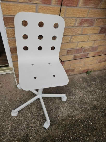 Photo of free White wooden ikea swivel chair (Chaddesden DE21) #1