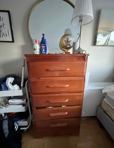 Photo of free Tall dresser, desk and twin bed (Ottawa downtown) #1