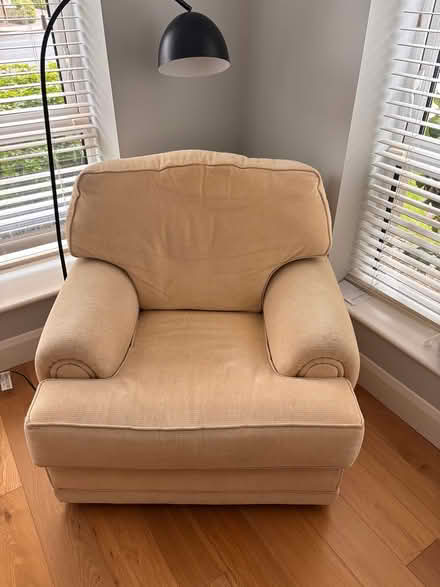 Photo of free Large armchair and black lamp (Dún Laoghaire) #1