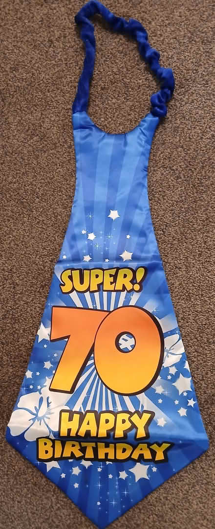 Photo of free '70' Birthday Joke Tie (Tyseley B11) #1