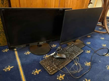 Photo of free 2 Philips Monitors + Logitech Keyboard & mouse (Carlton Colville NR33) #1