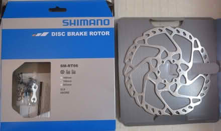 Photo of free Shimano 180mm Disc Rotor - unused, needs straightening (Kingsway) #2