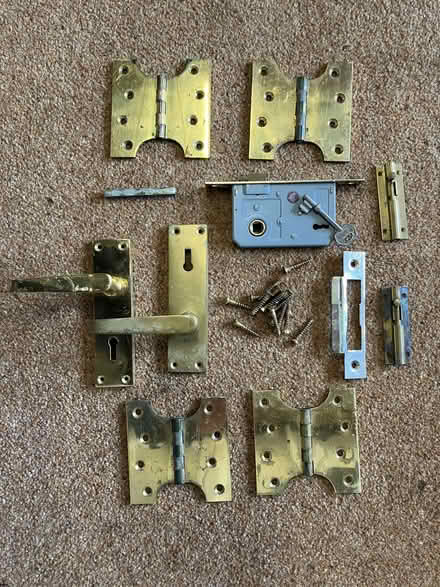 Photo of free Hinges, lock and handle for French doors (Stannington S6) #1