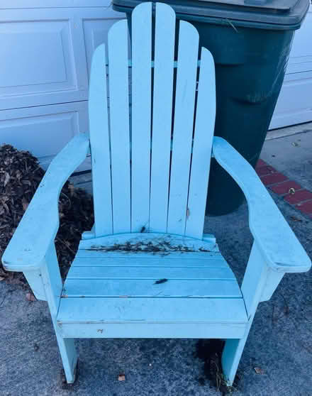 Photo of free Teal Adirondack Chair (Redwood City) #1