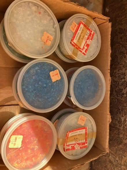 Photo of free small nails, bits of colored glass (Mill Valley) #2