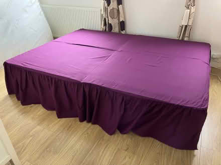 Photo of free Large Aubergine Headboard (Gleneagles area, Wboro NN8) #2