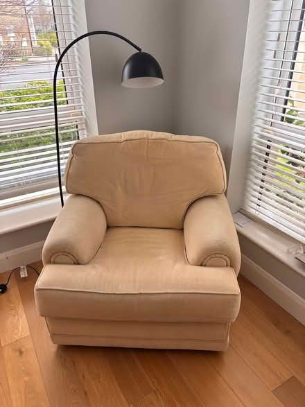 Photo of free Large armchair and black lamp (Dún Laoghaire) #2