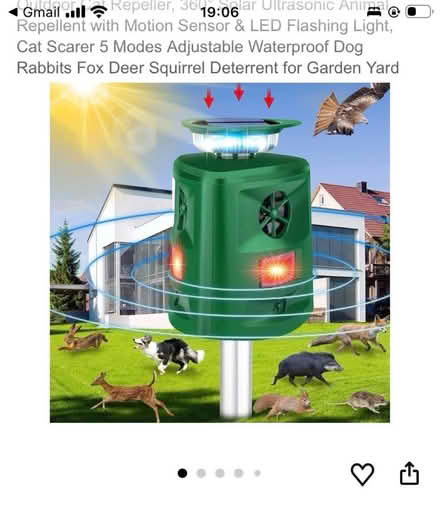 Photo of free Outdoor animal repeller šā⬠(Waddon) #1