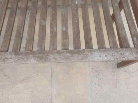 Photo of free Wooden garden bench (Mile House TS19) #3