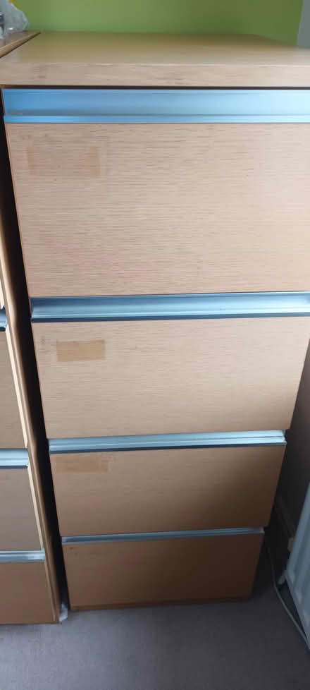 Photo of free Wood effect 4 drawer filing cabinet (Crosspool S10) #1
