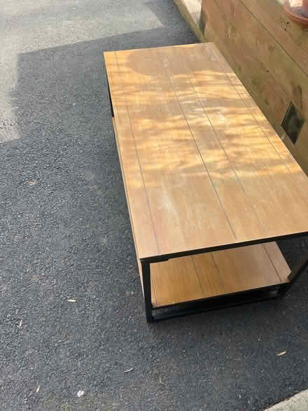 Photo of free wood and iron coffee table (Warrenton/Broad Run) #1