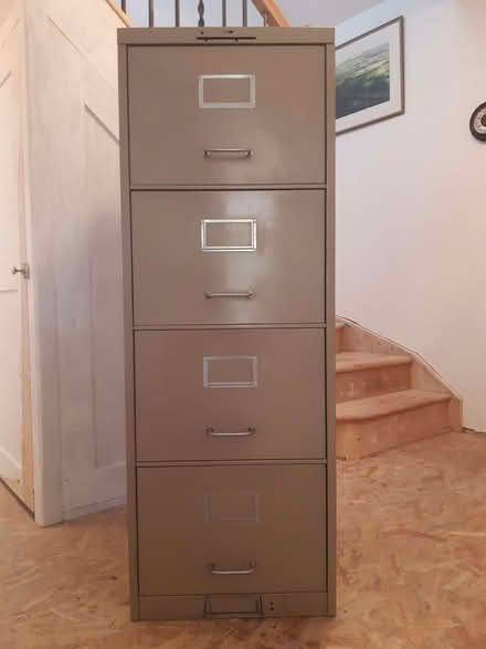 Photo of free 4-drawer metal filing cabinet (foolscap) (Fishbourne PO19) #1