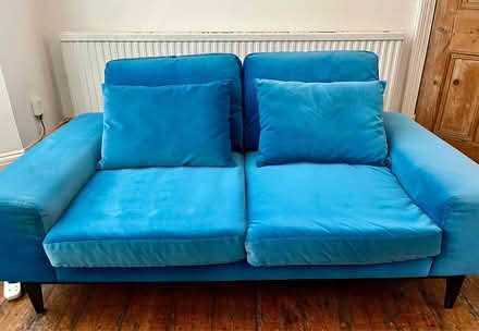 Photo of free Swoon sofa / couch - cobalt blue (London fields/ Hackney Central) #1