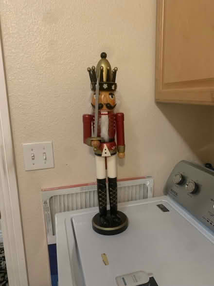 Photo of free wooden nutcracker—about 2 ft. tall (Lafayette) #1