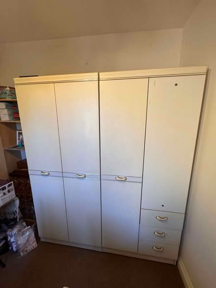 Photo of free White 2 piece Wardrobe (Bloxham OX15) #1