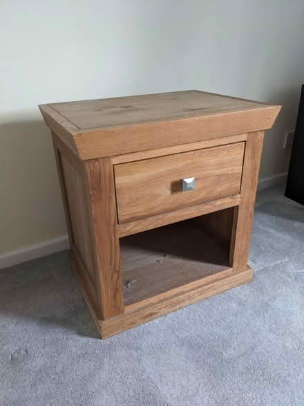 Photo of free Oak Bedside Cabinet (Central Wokingham RG40) #1