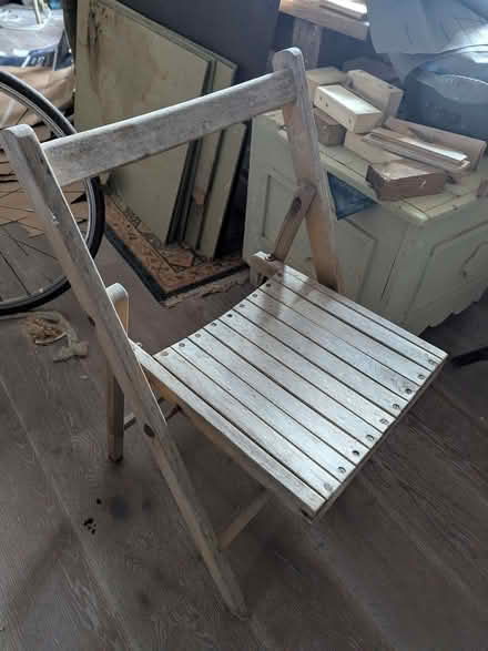 Photo of free folding chair wooden (Greystoke CA11) #1