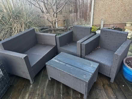 Photo of free 4 seater rattan garden furniture (Letchworth SG6) #1