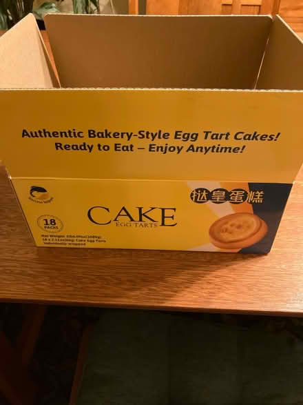Photo of free Cake egg tarts (6) (Piedmont) #1