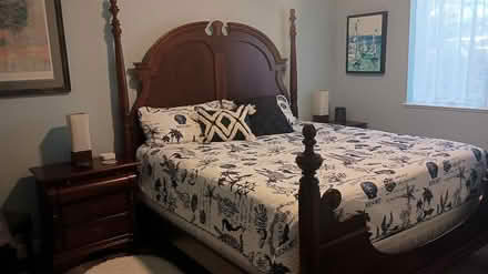 Photo of free King bedframe with 2 bedside tables (N Hobe Sound - Seabranch area) #1