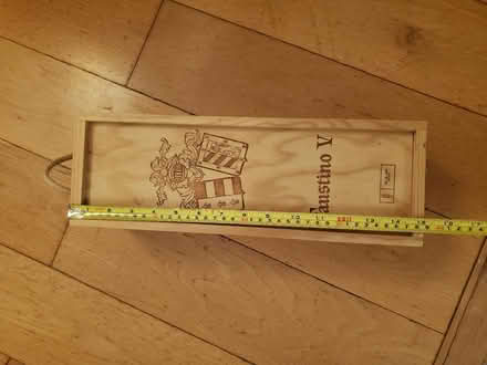 Photo of free Wooden wine box with rope handle (Dyke Road area BN1) #1