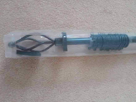 Photo of free Black curtain pole with rings - unused (Northwich CW8) #2