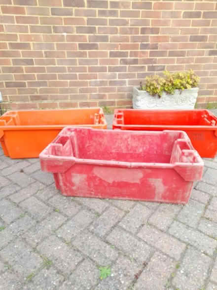 Photo of free Large plastic boxes (Pagham PO21) #1
