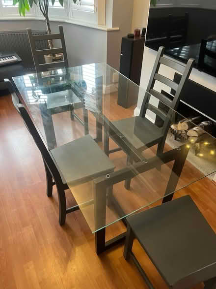 Photo of free Glass Dinner Table and Four chairs (Rayners Lane - HA2) #1