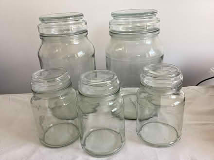 Photo of free Glass Airtight Storage jars (Bernard’s Heath, St Albans) #1