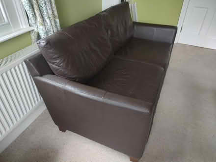 Photo of free Leather sofa (KT19 Epsom) #1