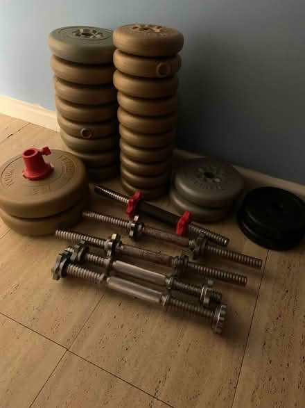 Photo of free Weights and metal bars (Bucknell SY7) #1