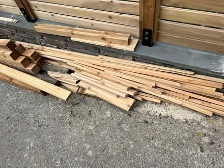 Photo of free cedar scrap wood, fence wood (Tenleytown) #4