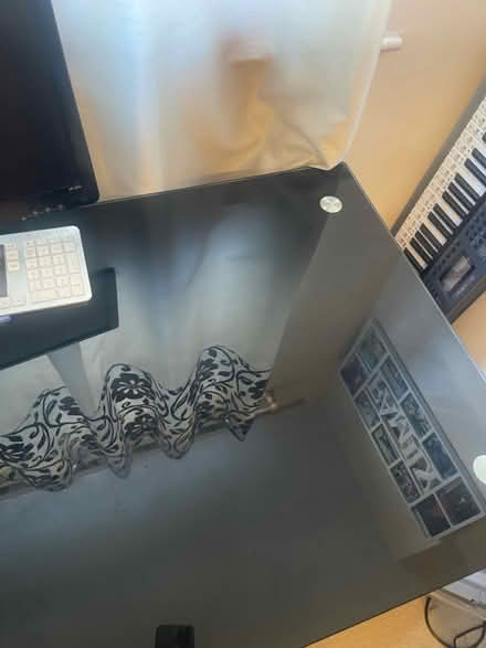 Photo of free Glass Office table (SN25 1TA Torun way) #3