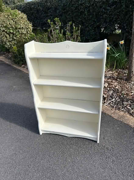 Photo of free Wooden bookcase: 3 ft tall (Porthill SY3) #1
