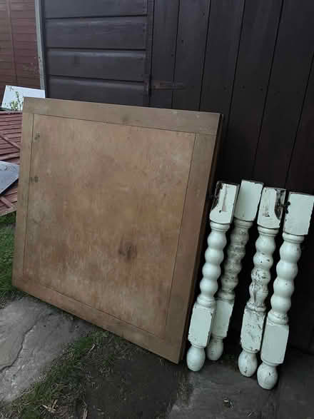 Photo of free 1930s wooden kitchen table (Hayling Island PO11) #1