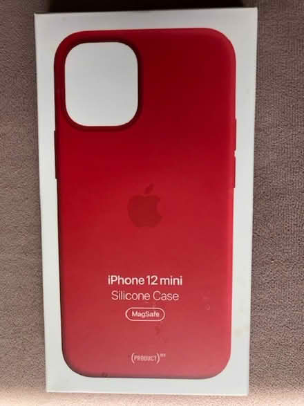 Photo of free iPhone 12 MINI, red silicone case (Bethesda- River Rd & Wilson Ln) #1
