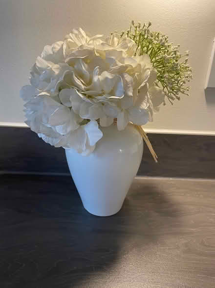 Photo of free Small vase with faux flowers (Appleton) #1