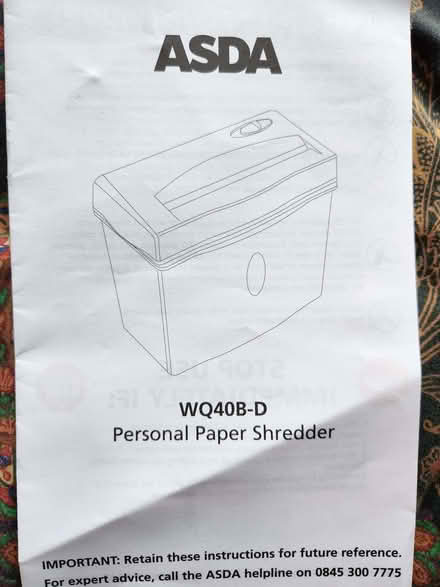 Photo of free shredder (Northop Hall CH7) #2
