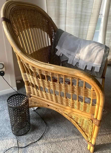Photo of free 2 large Wicker Chairs (Hurlston L40) #1