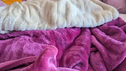 Photo of free Two large furry throws (Armley LS12) #1