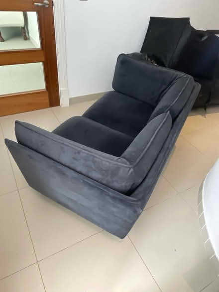 Photo of free Dark blue sofa (KT12 4LL) #2