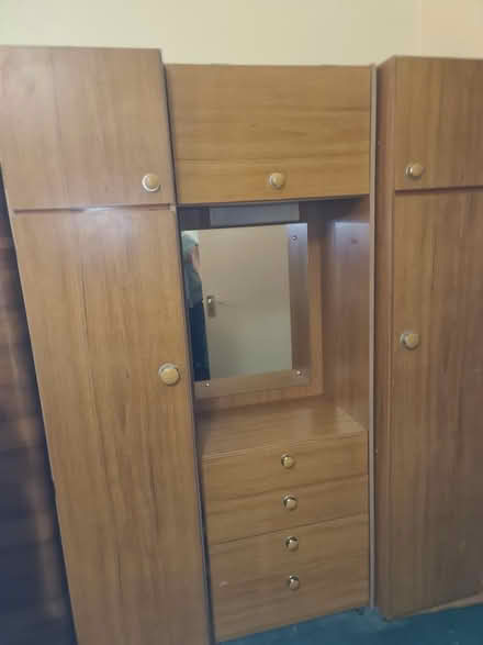 Photo of free 3-piece wardrobe + bureau (Dalston E8) #1