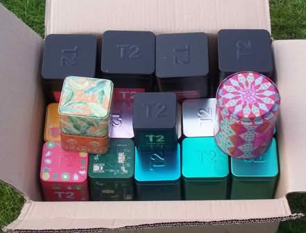 Photo of free Assorted Storage Tins with Lids (OX14 Long Wittenham) #1