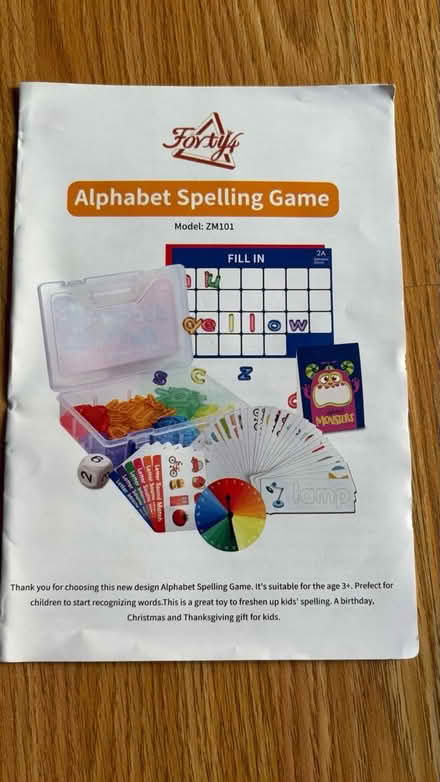 Photo of free Spelling game and tracing board (Columbia) #4