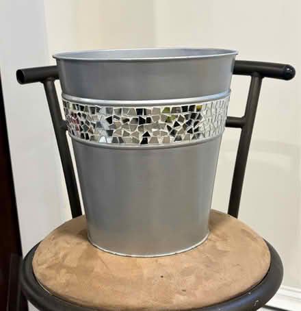 Photo of free Small silver refuse can (Belmont, MA) #1