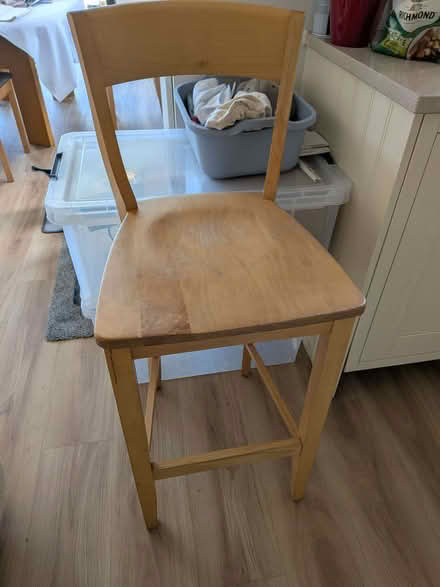 Photo of free Pine bar stool (Southbourne BH6) #1